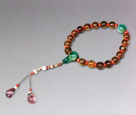 新浪收藏-黄碧玺十八子手串