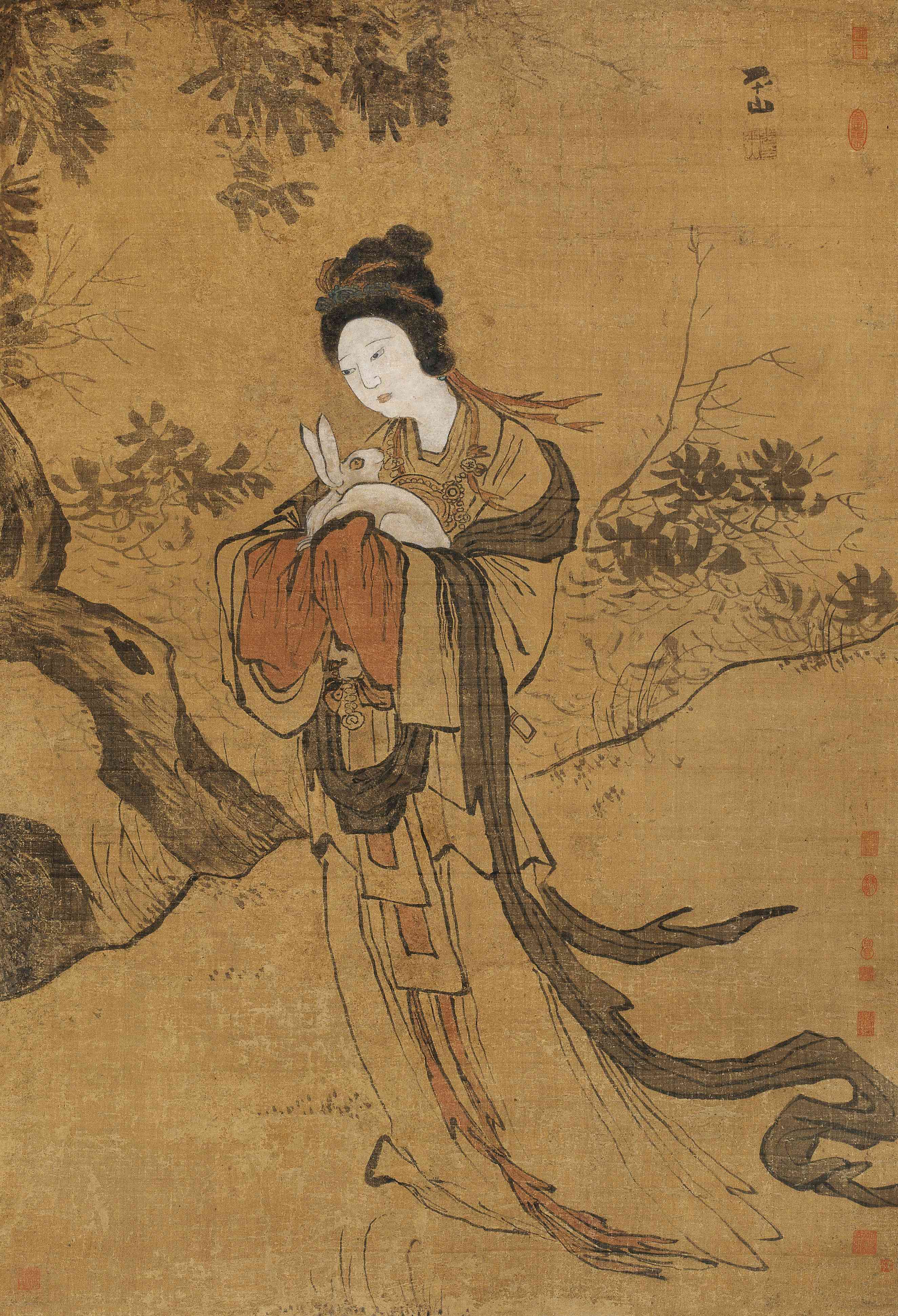 月殿嫦娥图_月殿嫦娥图图片,鉴赏,作品_新浪美术馆_新浪网