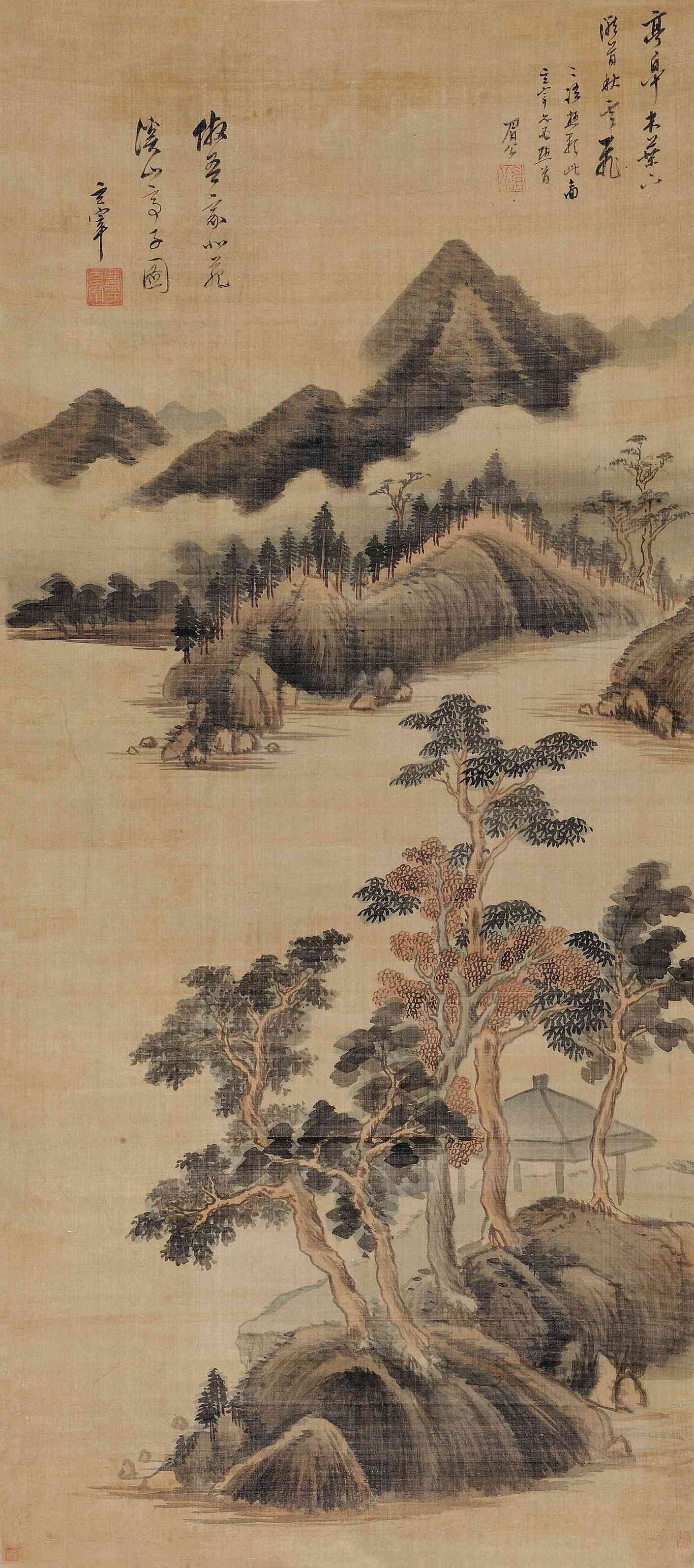 仿北苑溪山亭子图_仿北苑溪山亭子图图片,鉴赏,作品_新浪美术馆_新浪网