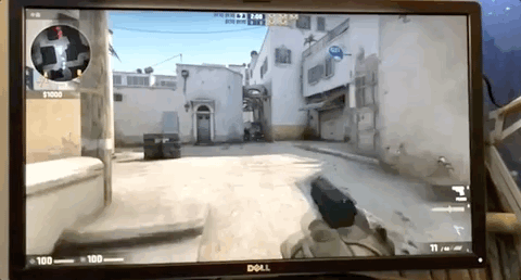 cs:go,跟上面吃鸡类似,120hz屏幕画面感依旧比较流畅,而且cs:go这款