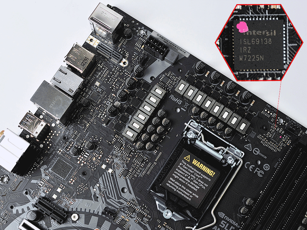 选择了intel 8代处理器 i7-8700