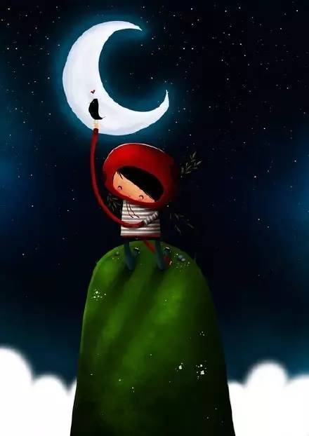 葡萄牙插画师 antonio joao santos作品《摘星星的孩子》