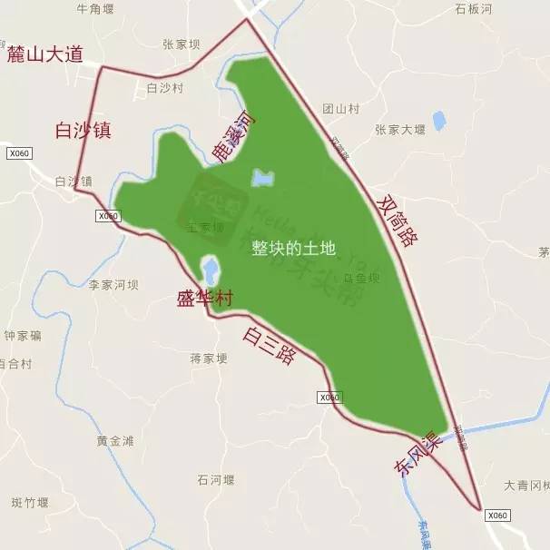 牙叔实探天府新区白沙湖规划可能建在两条河之间