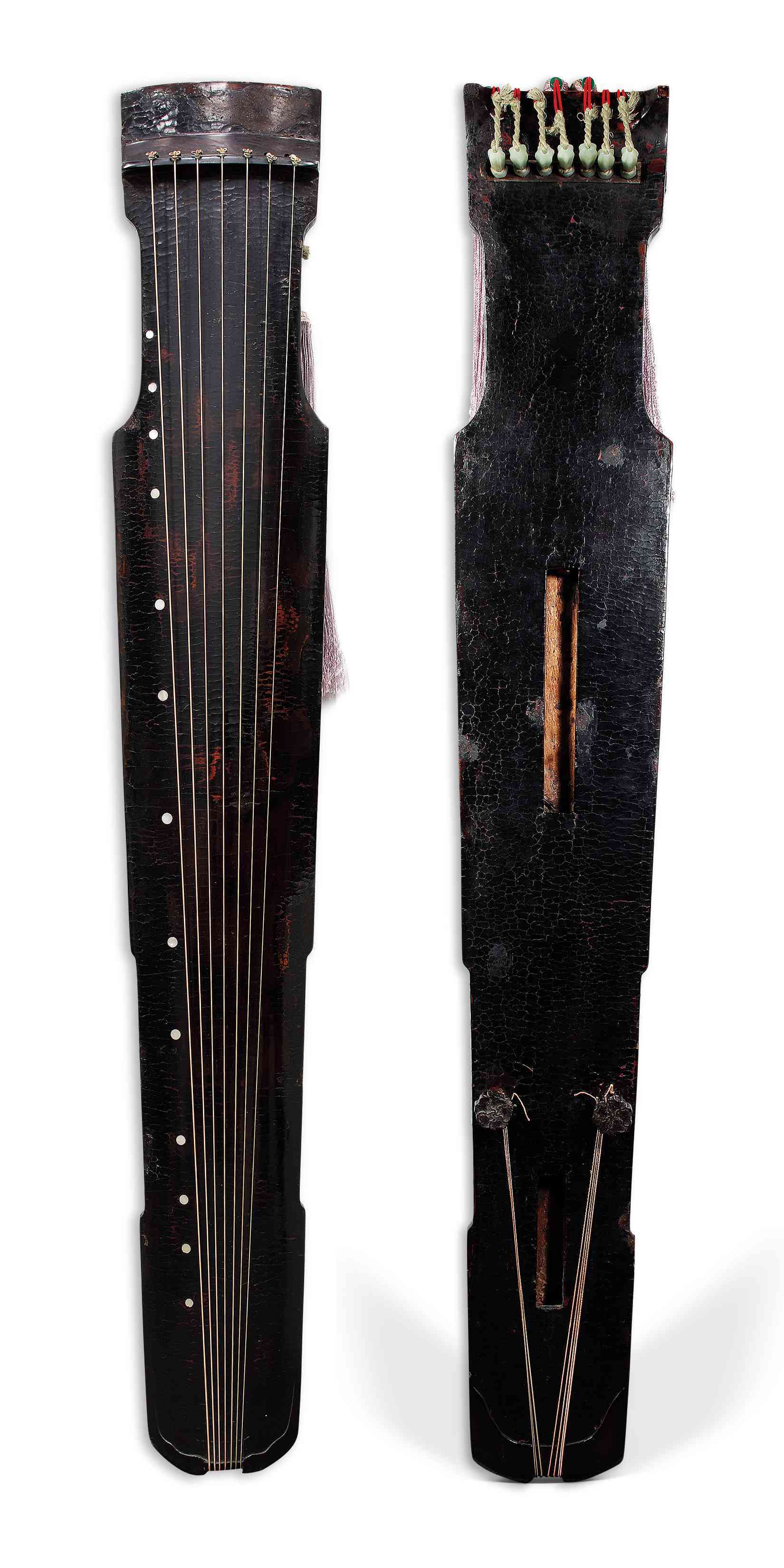 明仲尼式朱漆古琴