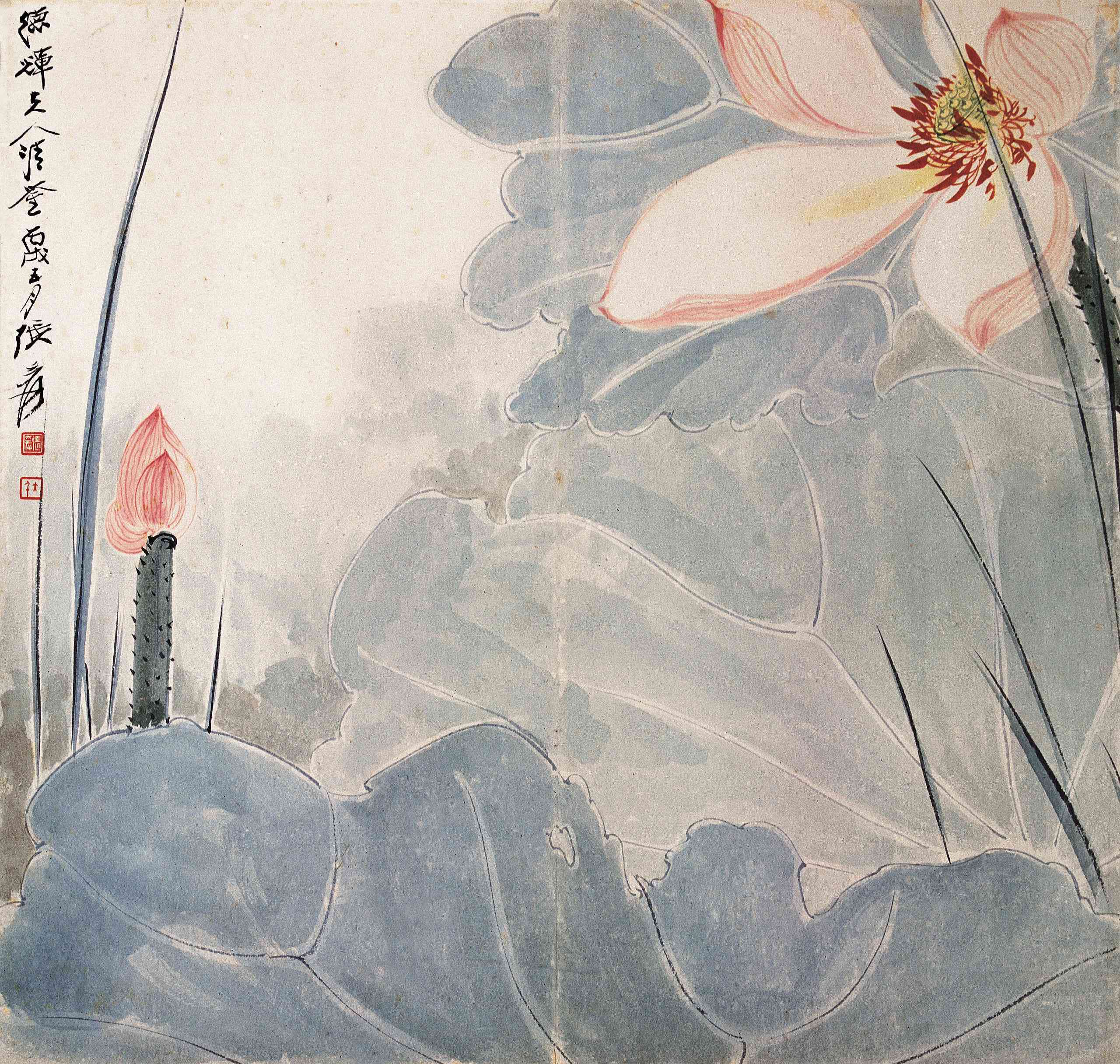 荷花_荷花图片,鉴赏,作品_新浪美术馆_新浪网