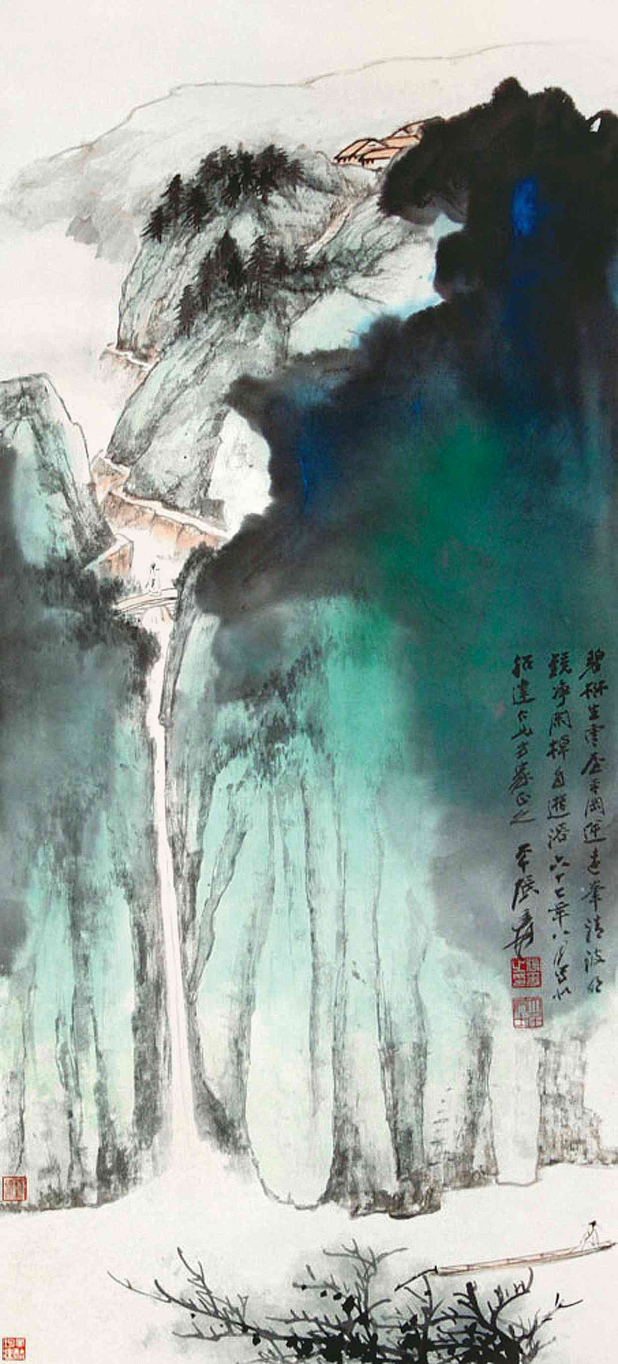 高士观瀑_高士观瀑图片,鉴赏,作品_新浪美术馆_新浪网