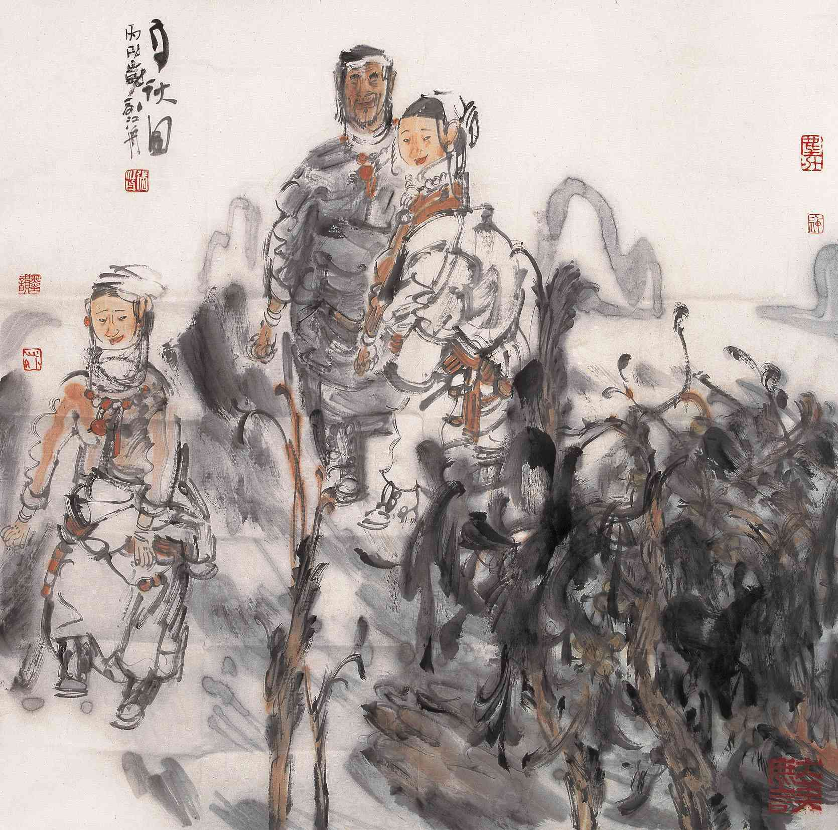 印文:张江舟,心外,墨韵,大美无言张江舟即是一个好画家,又是一个优秀