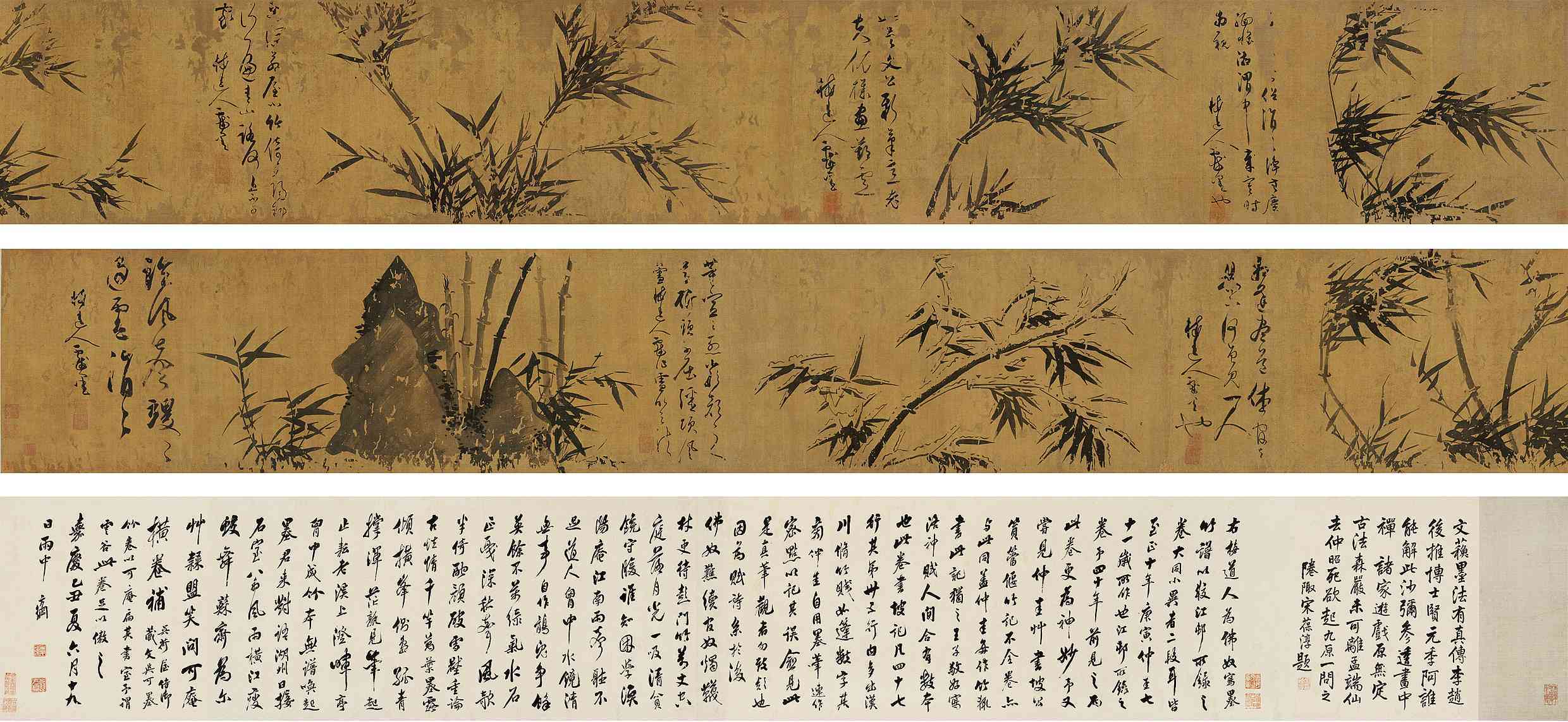 墨竹谱卷_墨竹谱卷图片,鉴赏,作品_新浪美术馆_新浪网