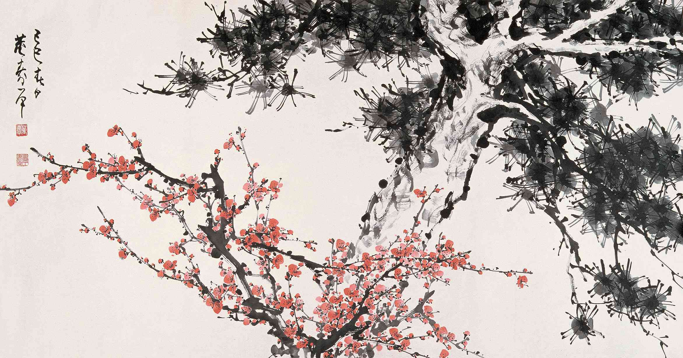 松梅图_松梅图图片,鉴赏,作品_新浪美术馆_新浪网