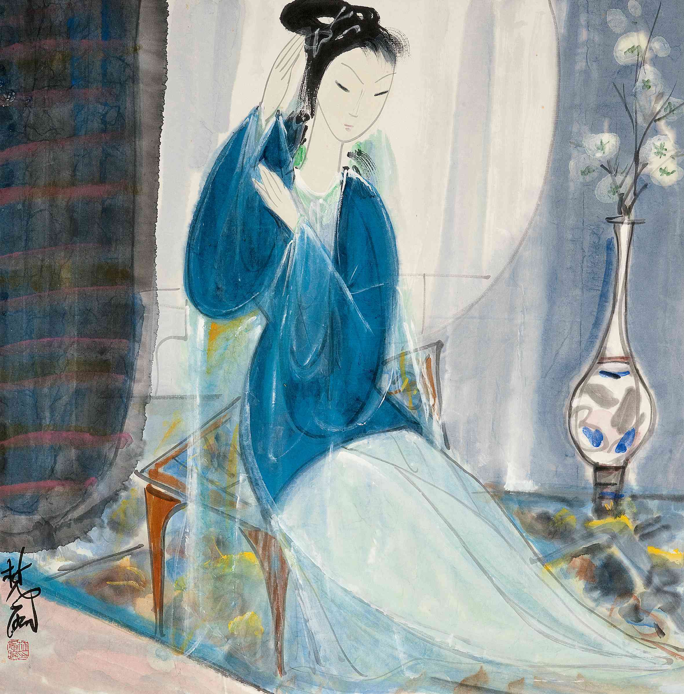 印文:林风眠 发表:《荣宝斋2007年挂历》