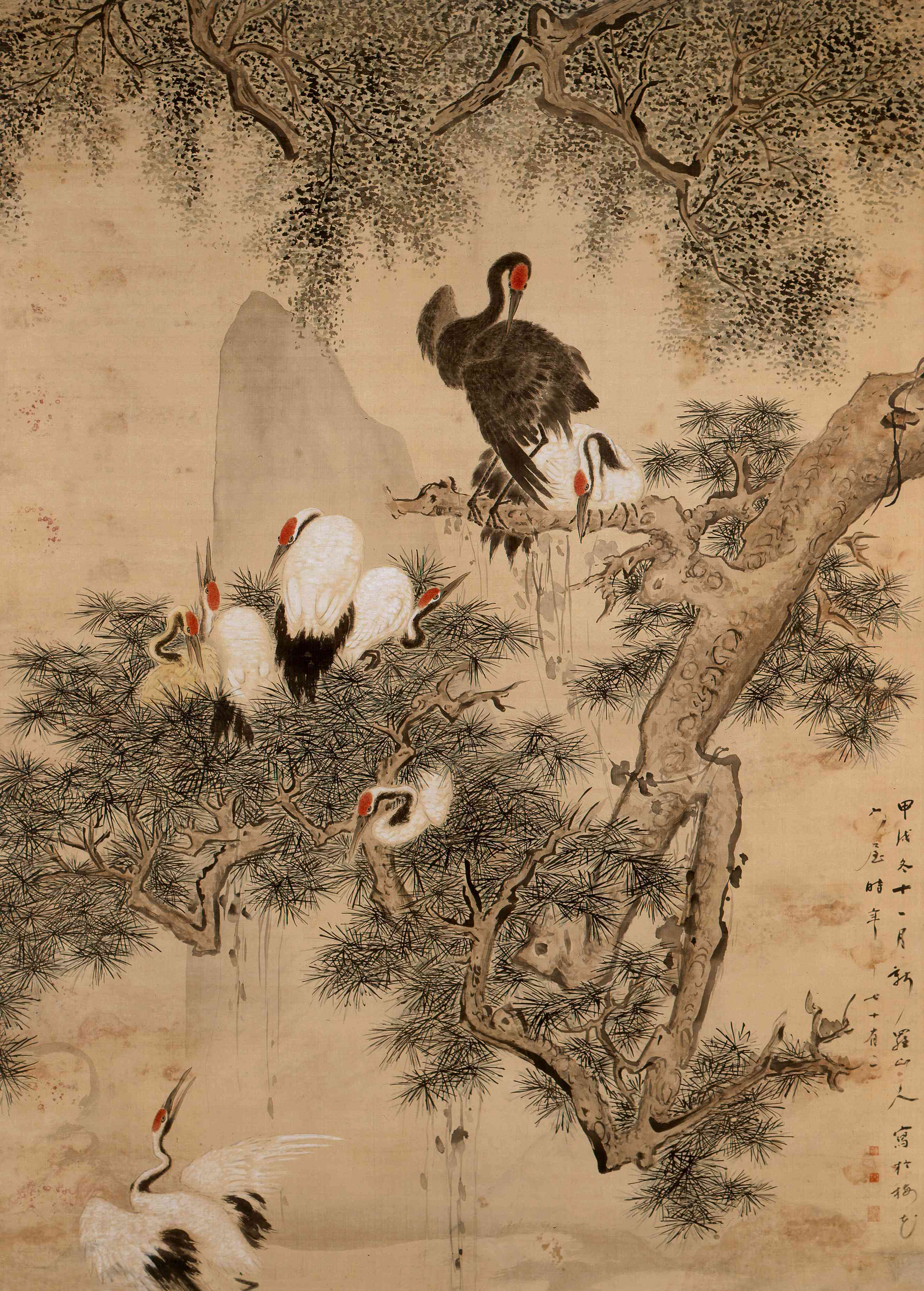 松鹤图_松鹤图图片,鉴赏,作品_新浪美术馆_新浪网