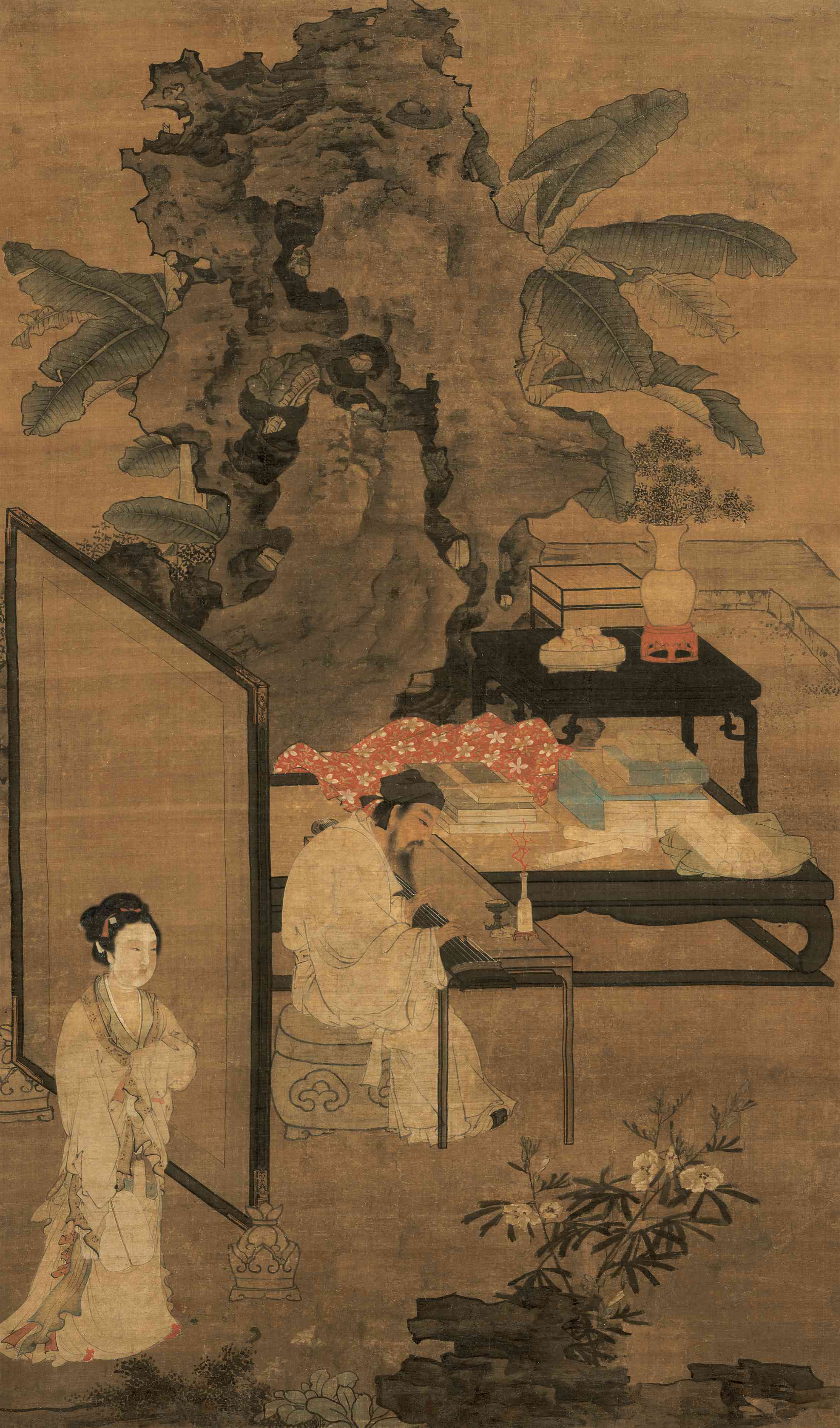 听琴图_听琴图图片,鉴赏,作品_新浪美术馆_新浪网