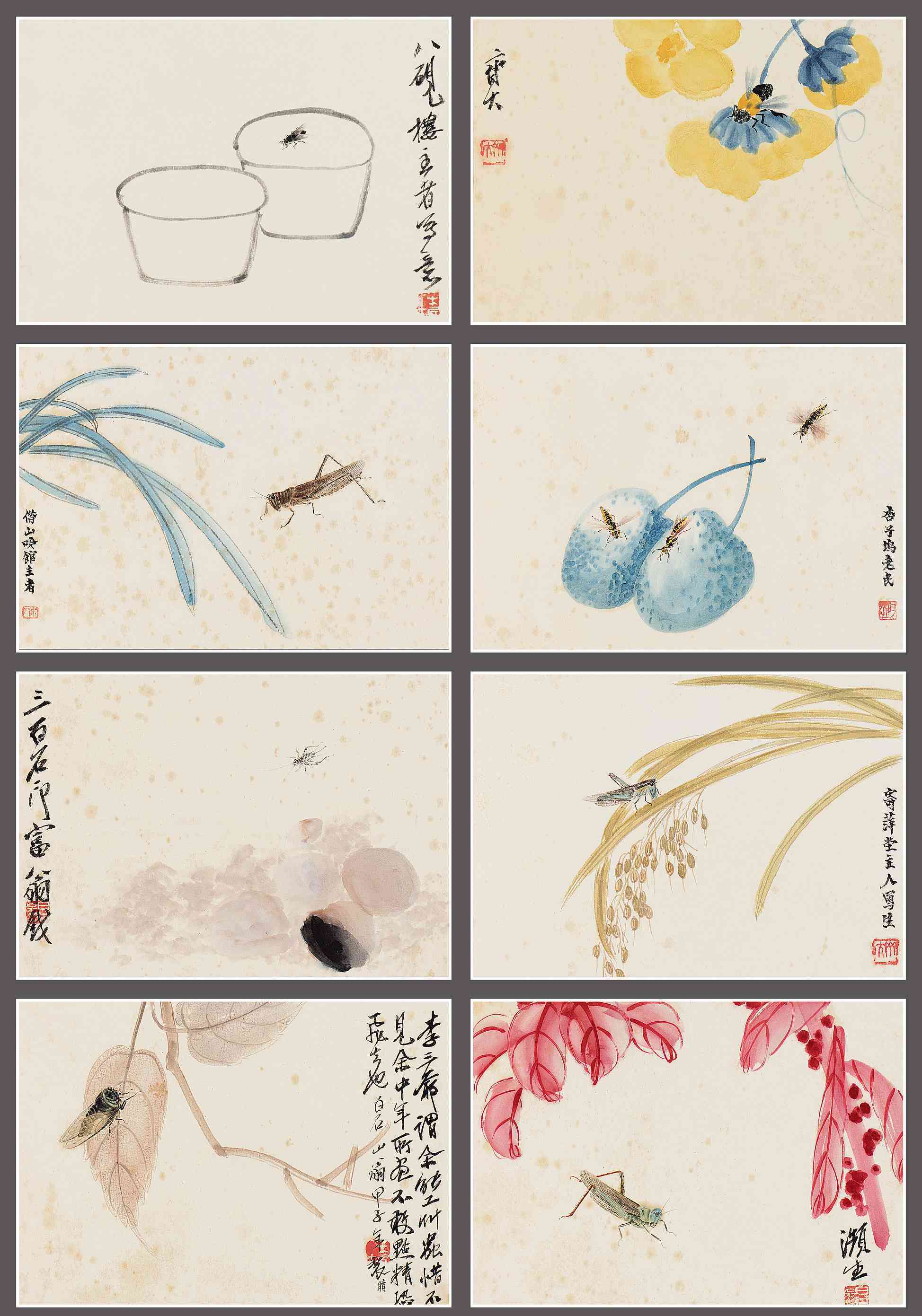 草虫册页_草虫册页图片,鉴赏,作品_新浪美术馆_新浪网