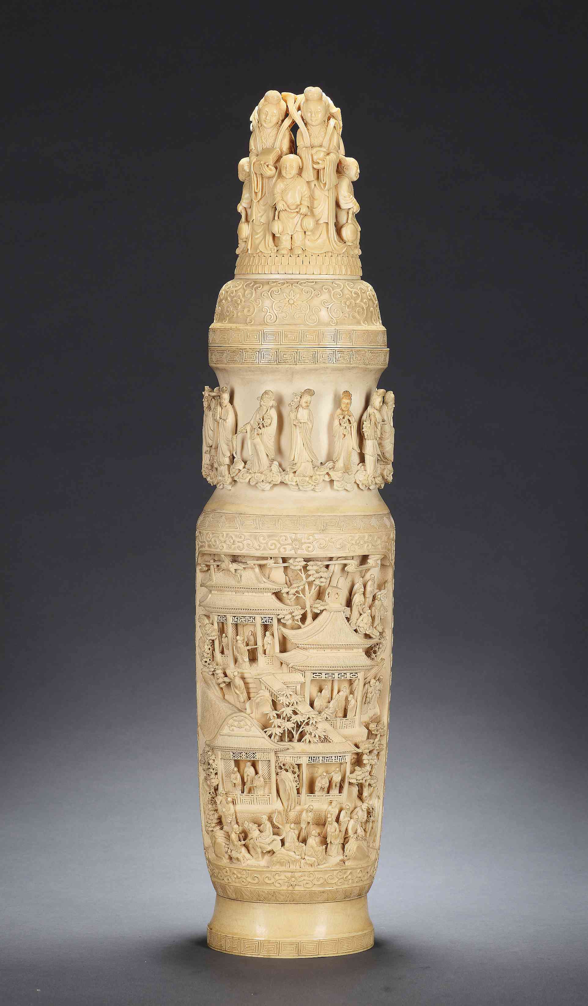 大瓶_象牙浮雕108罗汉十二花神大瓶图片,鉴赏,作品_新浪美术馆_新浪网