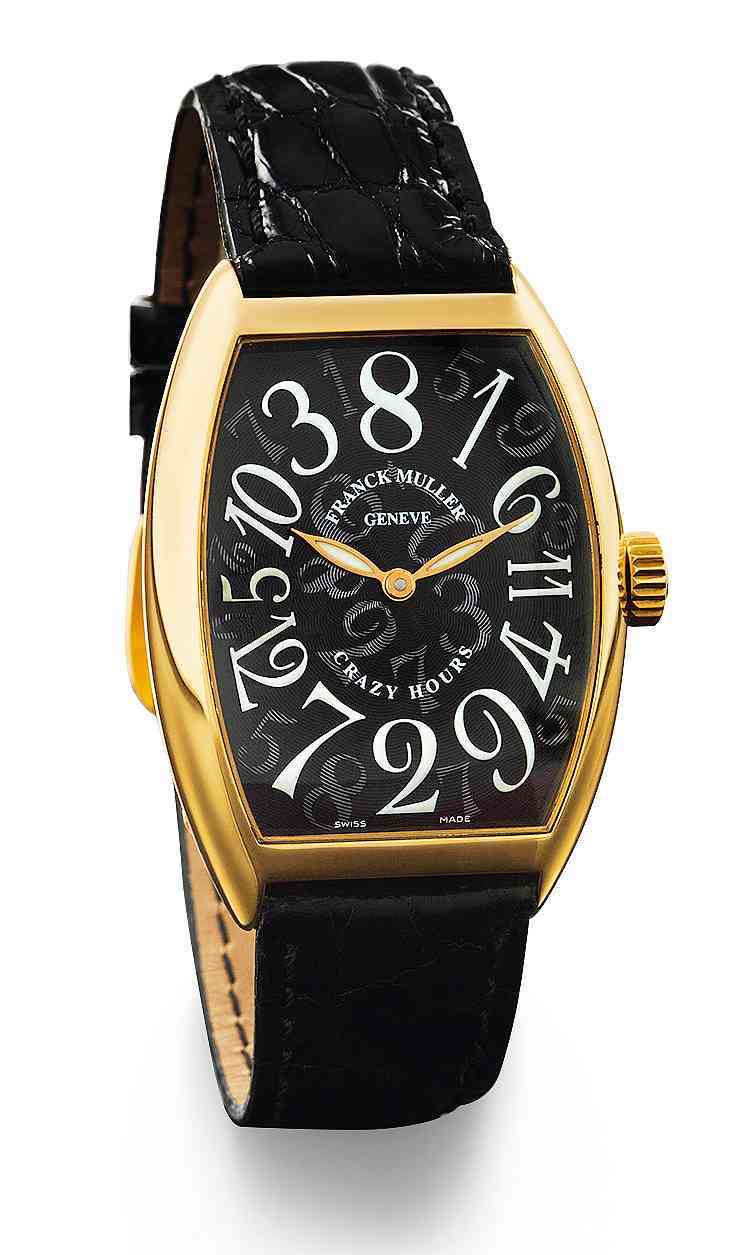 法兰克穆勒 crazy hours系列 18k黄金 自动上弦腕表